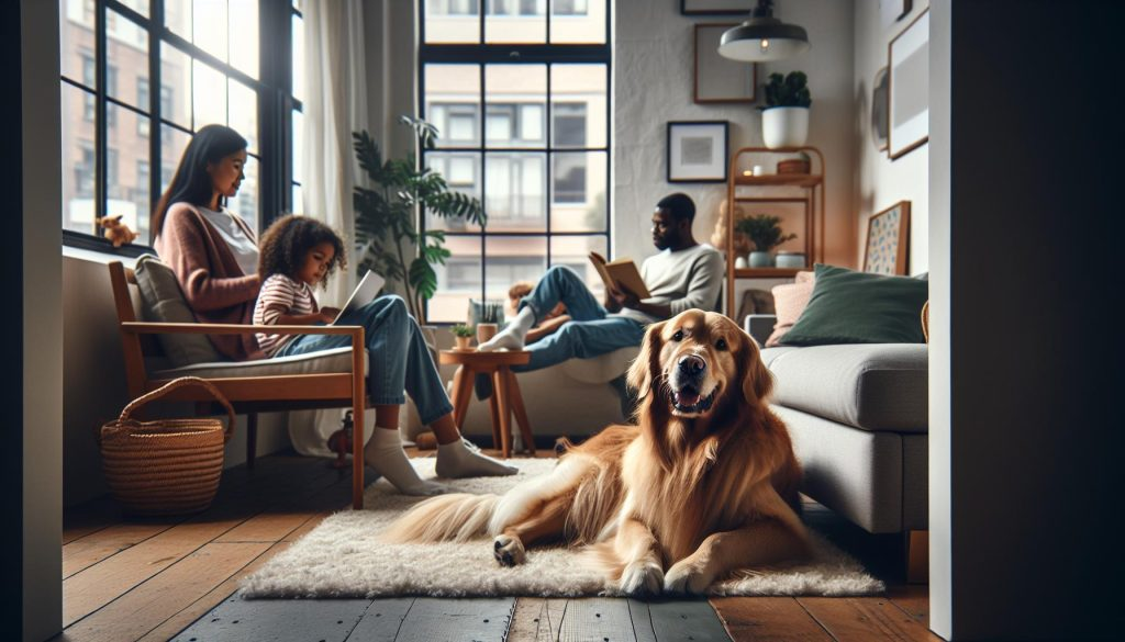Family considering adopting a Golden Retriever together